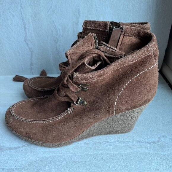 MIA WEDGE BOOTS BRAND BOHO MOCCASIN Size 6 - Picture 1 of 12